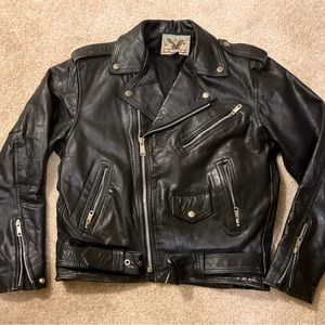Vintage Motorcycle Biker Jacket Size 42